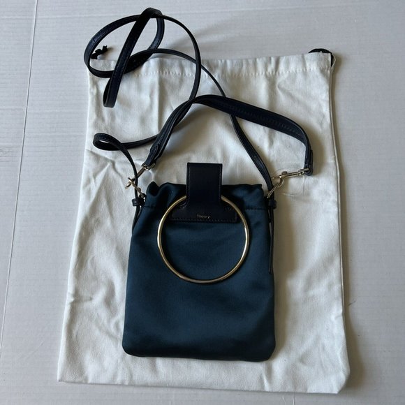 Theory Small Pouch Bag Navy - Picture 2 of 9